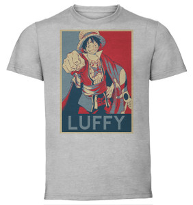 T-Shirt Unisex - Grey - Propaganda - One Piece - Rufy Variant 2