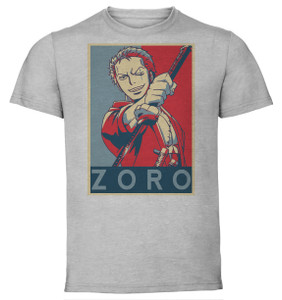 T-Shirt Unisex - Grey - Propaganda - One Piece - Zoro Variant 2