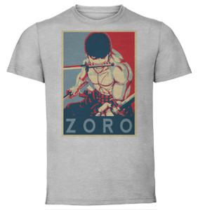 T-Shirt Unisex - Grey - Propaganda - One Piece - Zoro