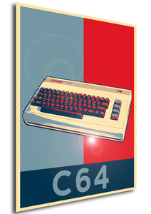 Poster - Propaganda - Console Vintage - Commodore 64