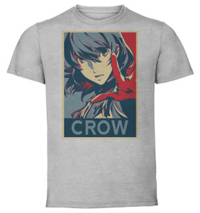 T-Shirt Unisex - Grey - Propaganda - Persona 5 - Crow