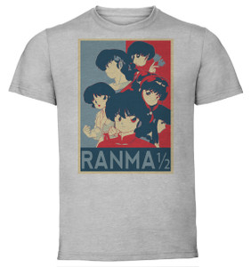 T-Shirt Unisex - Grey - Propaganda - Ranma - Characters T-Shirt Unisex - Grey - Propaganda - Ranma - Characters