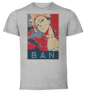 T-Shirt Unisex - Grey - Propaganda - The Seven Deadly Sins - Ban Variant 2 T-Shirt Unisex - Grey - Propaganda - The Seven Deadly Sins - Ban Variant 2