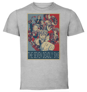 T-Shirt Unisex - Grey - Propaganda - The Seven Deadly Sins - Characters Variant 2