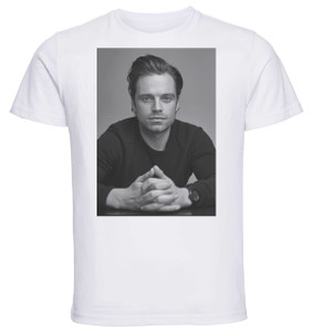 T-shirt Unisex - White - Actor - Sebastian Stan T-shirt Unisex - White - Actor - Sebastian Stan