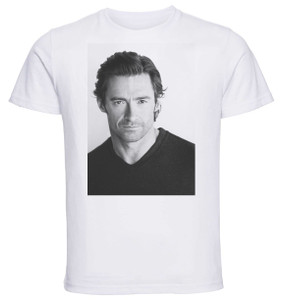 T-shirt Unisex - White - Actor Hugh Jackman