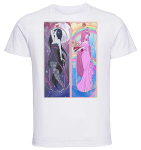 T-shirt Unisex - White - Art Nouveau - Adventure Time Marceline E Pb T-shirt Unisex - White - Art Nouveau - Adventure Time Marceline E Pb