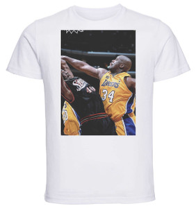 T-shirt Unisex - White - Basket - Shaquille O'neal Variant 3