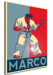 Poster - Propaganda - Pixel Art - Garou Mark of the Wolf - Marco Rodriguez