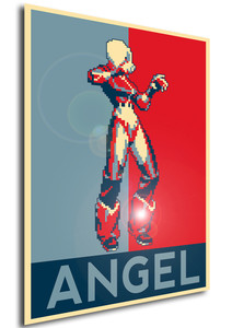 Poster - Propaganda - Pixel Art - King of Fighters - Angel