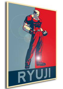 Poster - Propaganda - Pixel Art - King of Fighters - Ryuji Yamazaki Poster - Propaganda - Pixel Art - King of Fighters - Ryuji Yamazaki