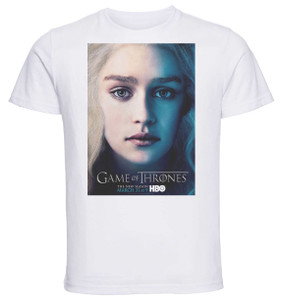 T-shirt Unisex - White - Game Of Thrones Daenerys H
