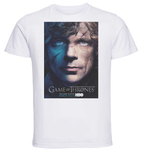 T-shirt Unisex - White - Game Of Thrones Tyrion B T-shirt Unisex - White - Game Of Thrones Tyrion B