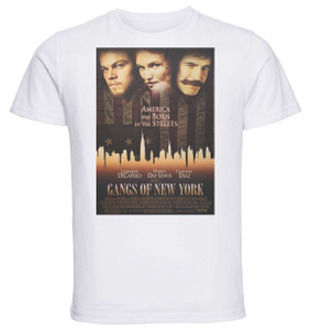T-shirt Unisex - White - Gangs Of New York Playbill