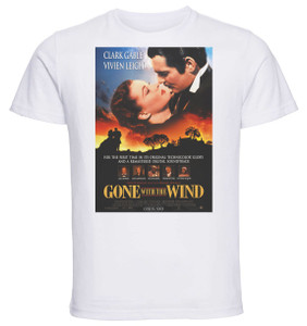 T-shirt Unisex - White - Gone With The Wind Playbill