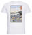 T-shirt Unisex - White - Ukiyo-e - Hiroshige Iii - Teppōzu Akashi-bashi - 01