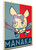 Poster Propaganda - Aggretsuko - Manaka - LL3374
