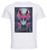 T-Shirt Unisex White Vaporwave 80s Style - Hazbin Hotel - Alastor SA1252