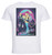 T-Shirt Unisex - White - Vaporwave 80s Style - Gurren Lagann - Kamina and Yoko