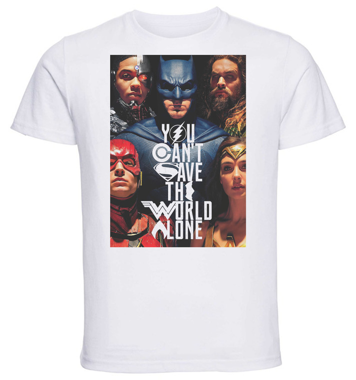 T-shirt Unisex - White - Justice League B
