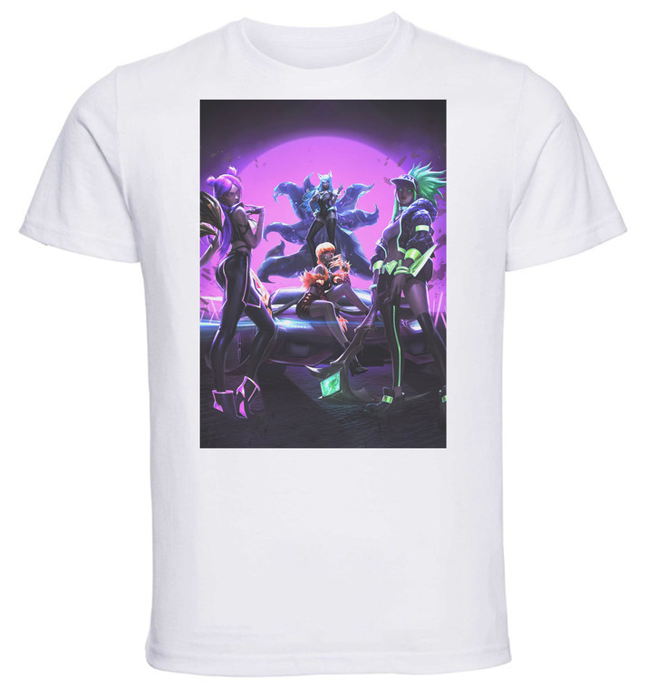 T-shirt Unisex - White - League Of Legends Kda B
