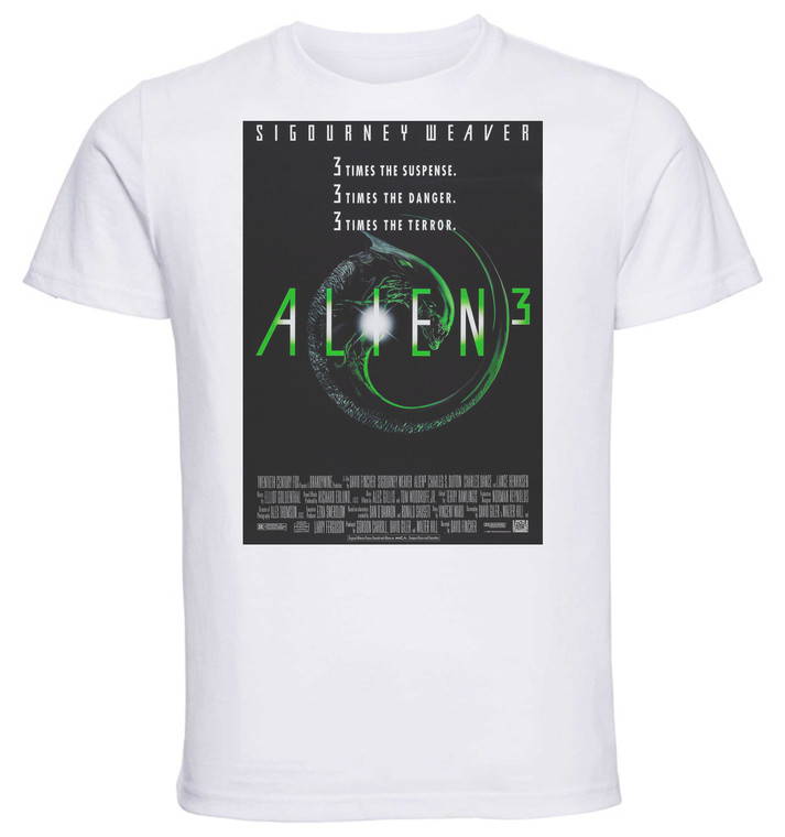 T-shirt Unisex - White - Playbill Film - Alien 3