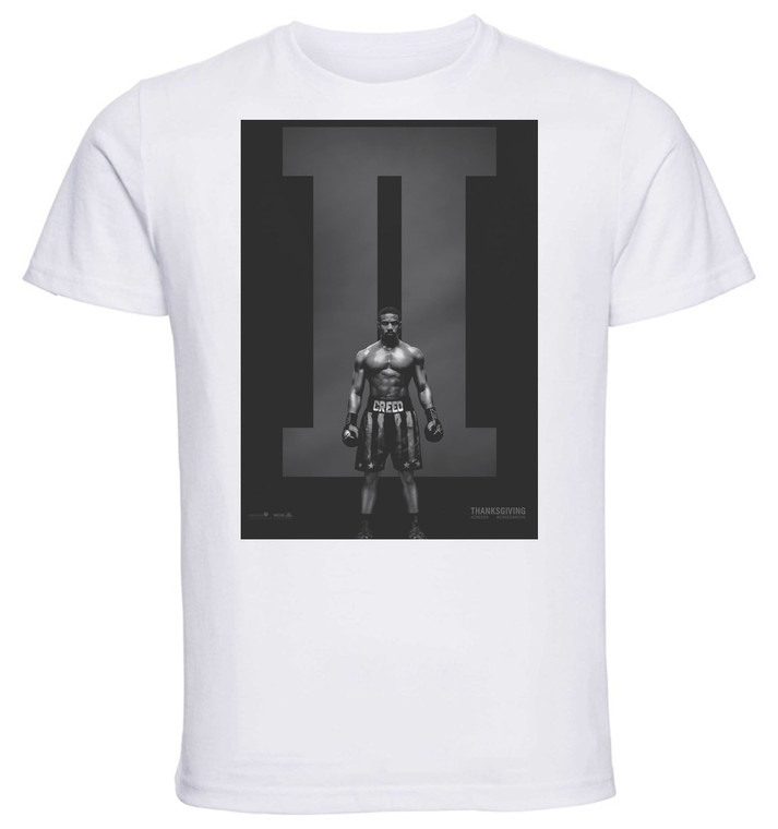T-shirt Unisex - White - Playbill Film - Creed 2 Teaser