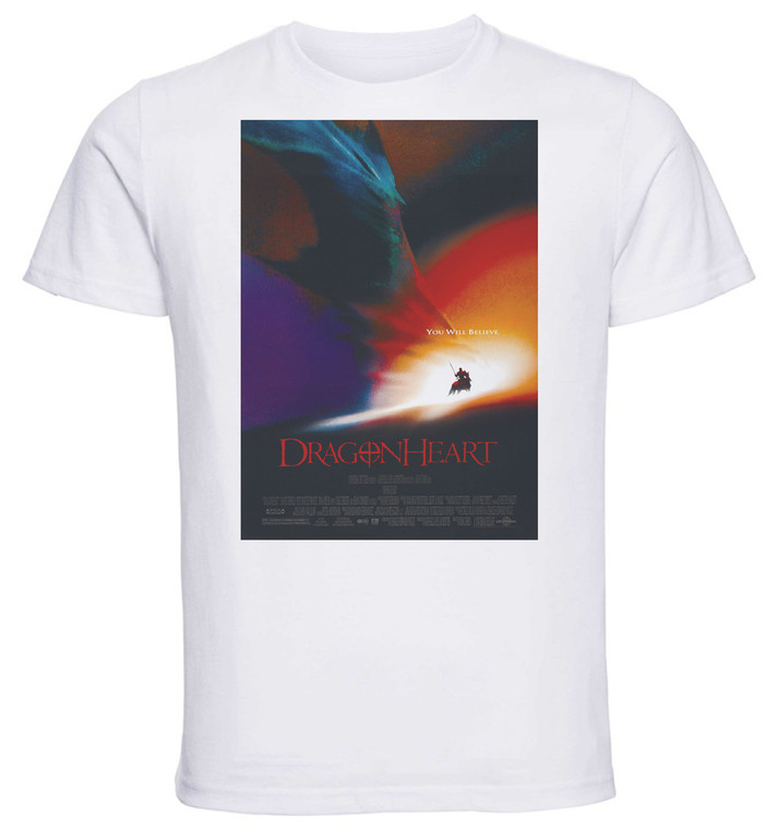 T-shirt Unisex - White - Playbill Film - Dragonheart