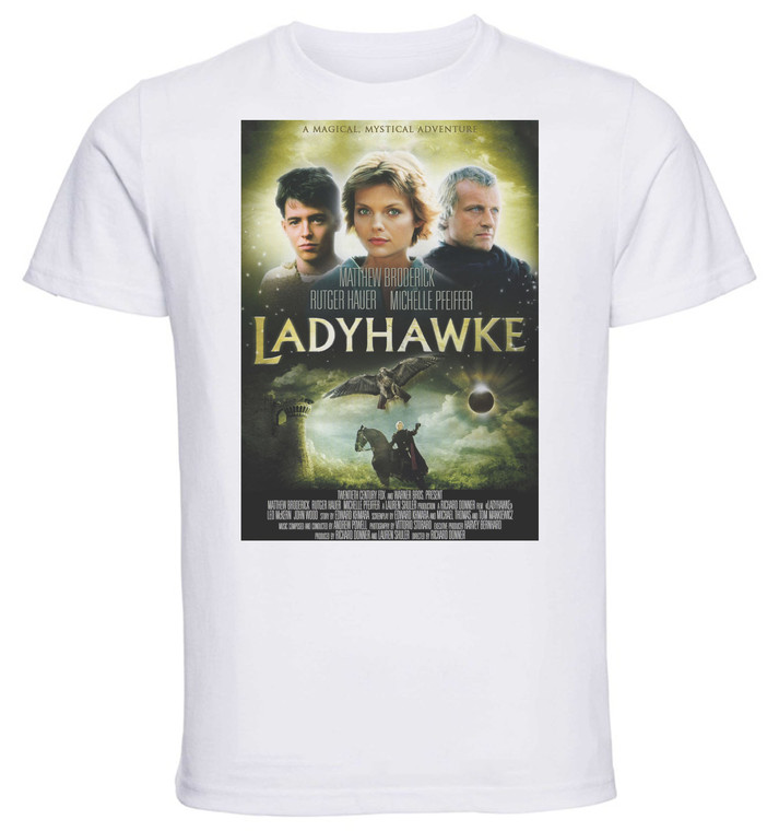 T-shirt Unisex - White - Playbill Film - Lady Hawke