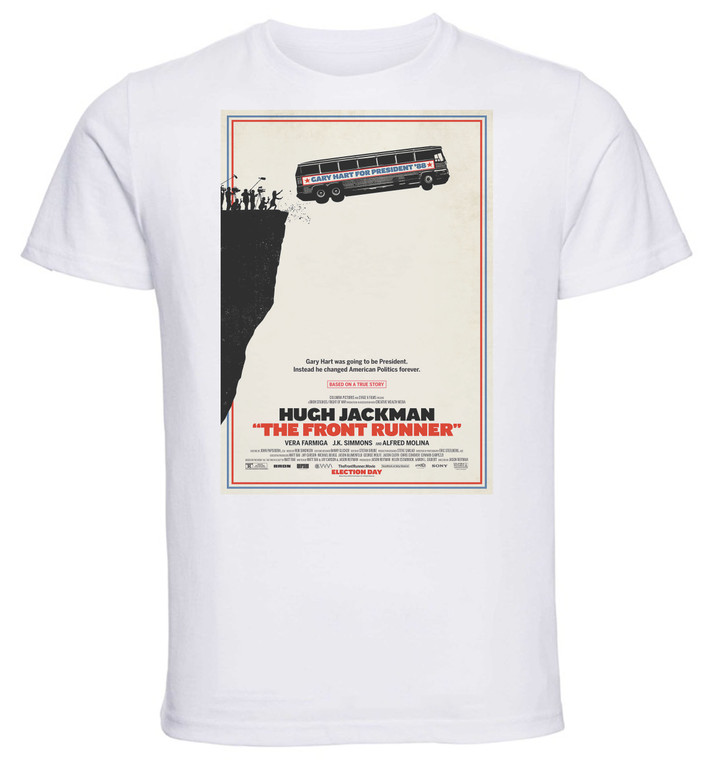 T-shirt Unisex - White - Playbill Film - The Front Runner