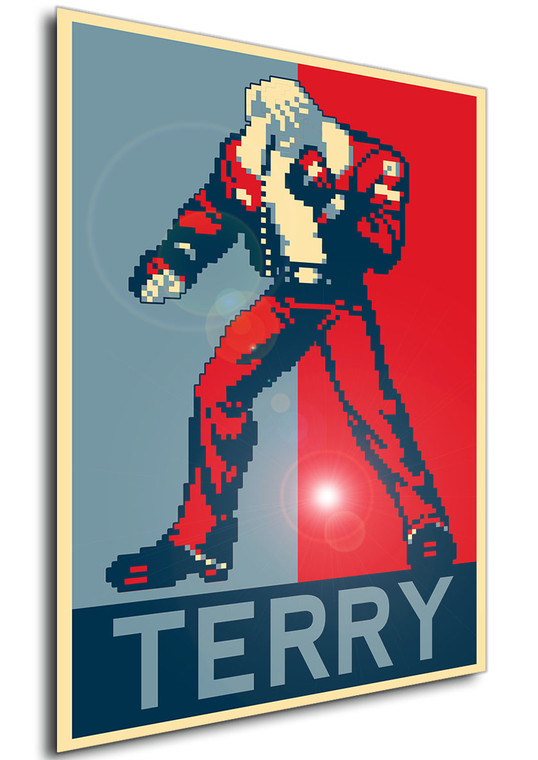 Poster - Propaganda - Pixel Art - Fatal Fury Garou Mark of the Wolves - Terry