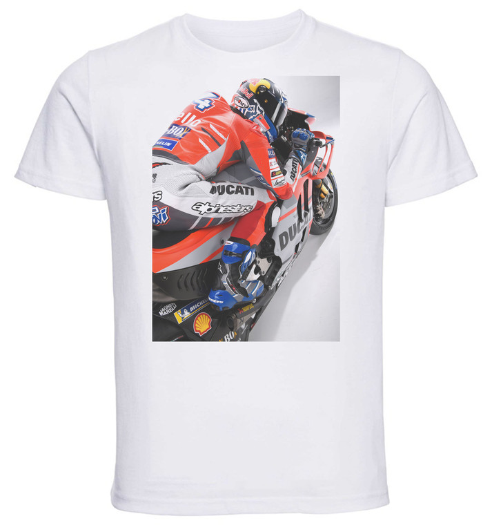 T-shirt Unisex - White - Motogp Andrea Dovizioso Variant