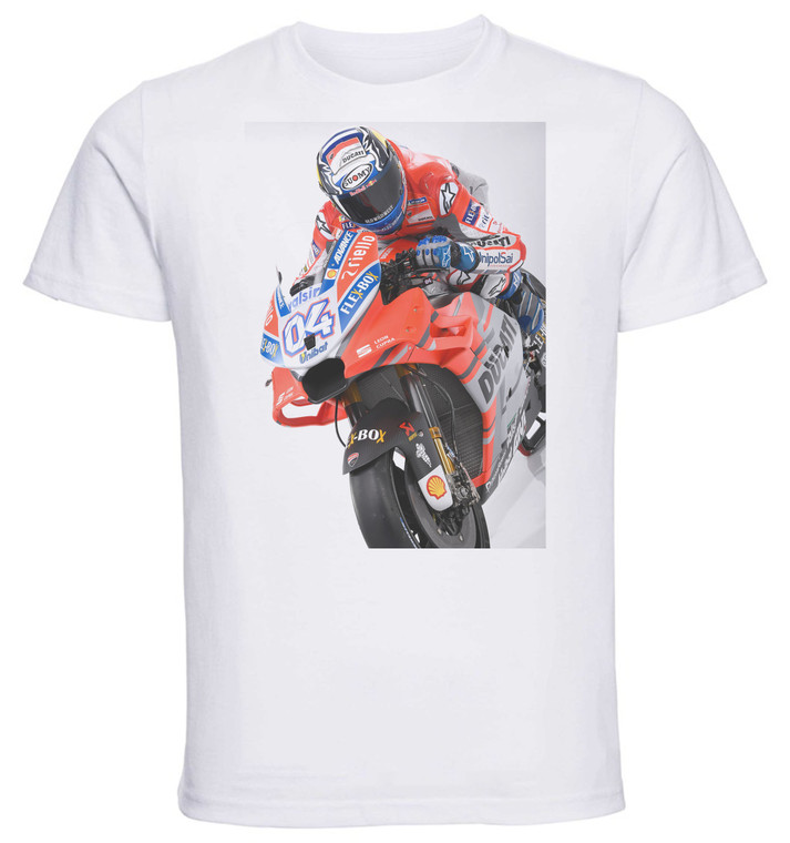 T-shirt Unisex - White - Motogp Andrea Dovizioso