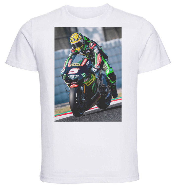 T-shirt Unisex - White - Motogp Johann Zarco Variant