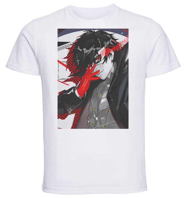 T-shirt Unisex - White - Persona 5 Protagonist