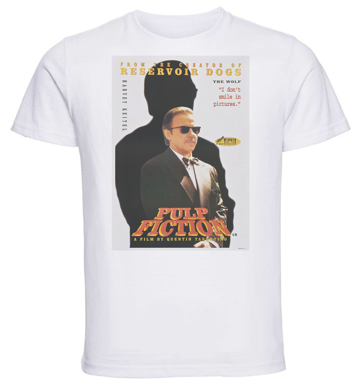 T-shirt Unisex - White - Pulp Fiction Playbill