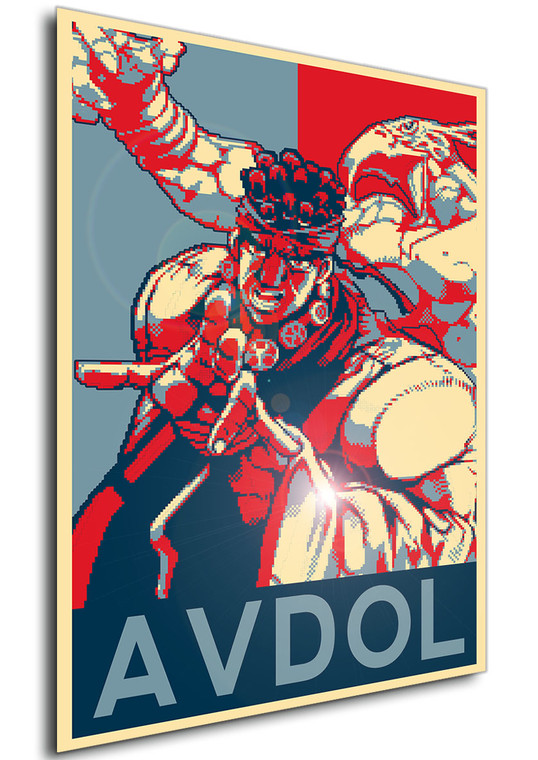 Poster - Propaganda - Pixel Art - Jojo All Star Battle - Avdol
