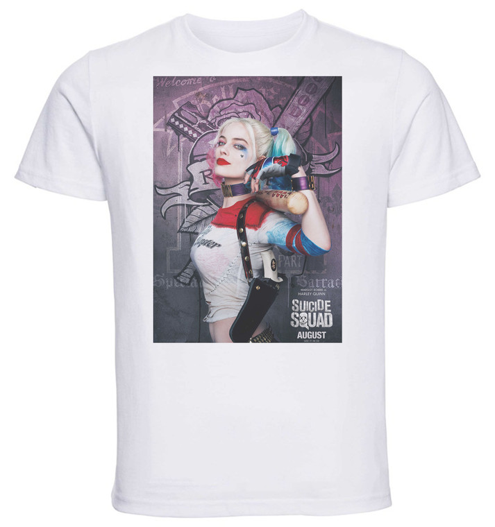 T-shirt Unisex - White - Suicide Squad Harley Quinn