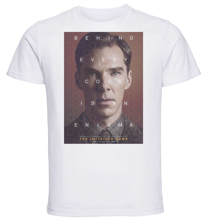 T-shirt Unisex - White - The Imitation Game Cumberbatch