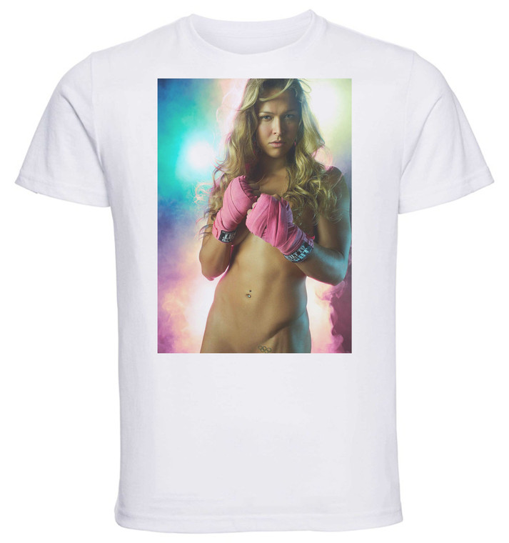 T-shirt Unisex - White - Ufc Ronda Rousey D