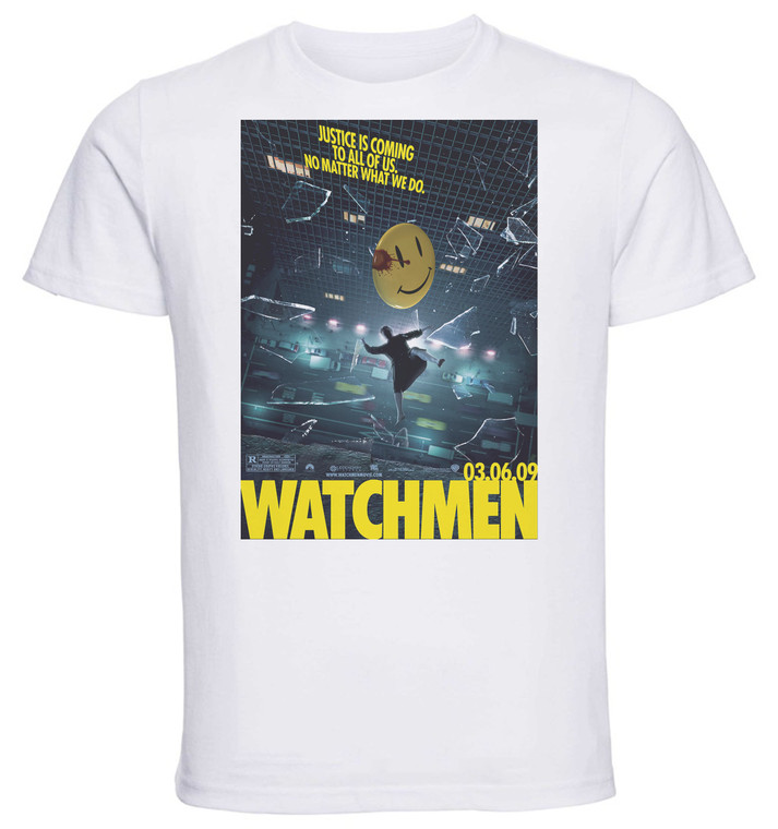 T-shirt Unisex - White - Watchmen Playbill Comico