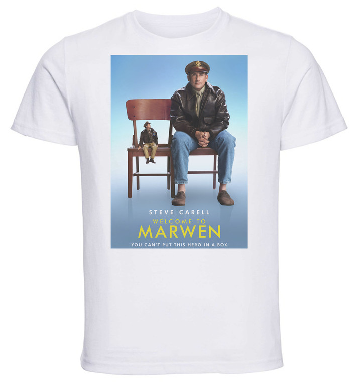 T-shirt Unisex - White - Welcome To Marwen Playbill
