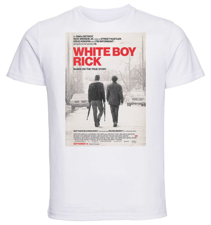 T-shirt Unisex - White - White Boy Rick Playbill Var