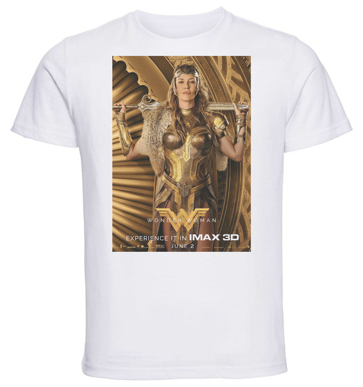 T-shirt Unisex - White - Wonder Woman Playbill D