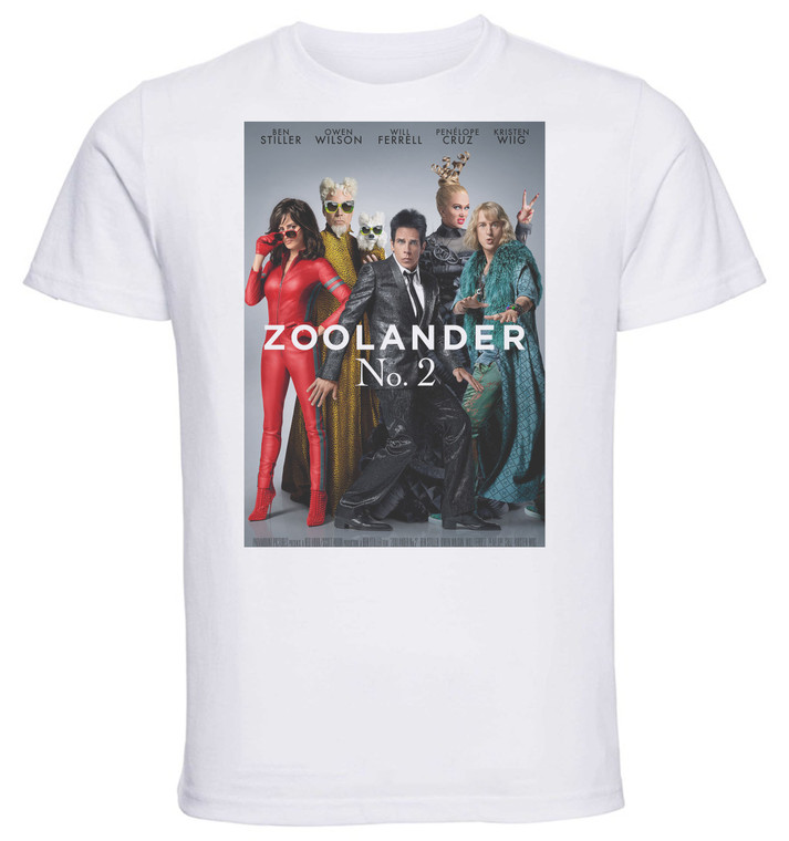 T-shirt Unisex - White - Zoolander 2 Playbill