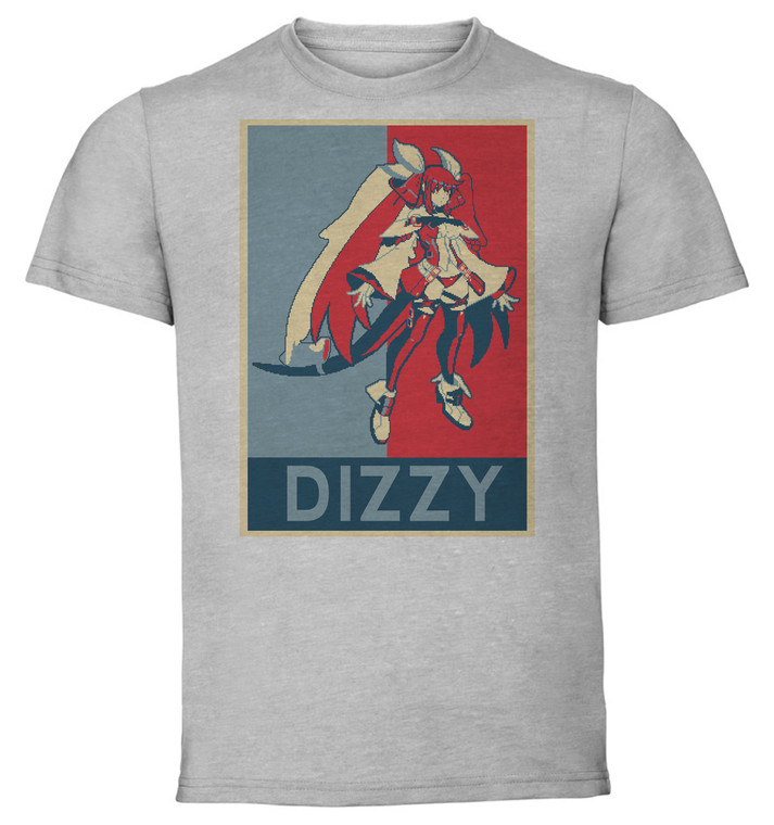 T-shirt Unisex - Grey - Propaganda - Pixel Art - Guilty Gear - Dizzy