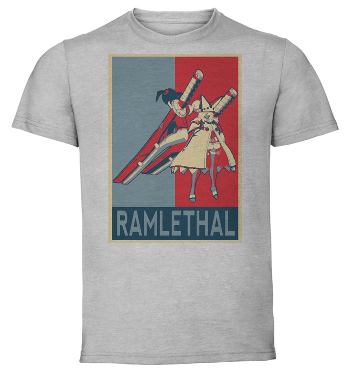 T-shirt Unisex - Grey - Propaganda - Pixel Art - Guilty Gear - Ramlethal