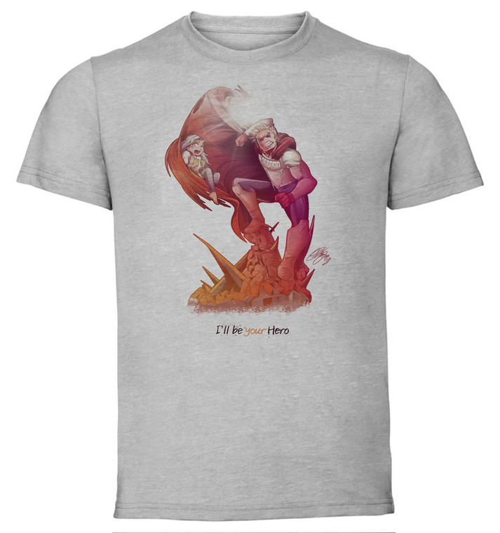 T-Shirt Unisex - Maglia Grigia - Diego Fichera - My Hero Academia - Lemillion