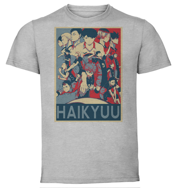 T-Shirt Unisex - Grey - Propaganda - Haikyuu - Characters
