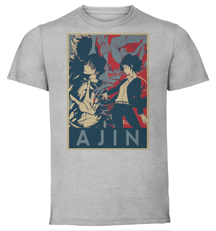 T-Shirt Unisex - Grey - Propaganda - Ajin - Characters